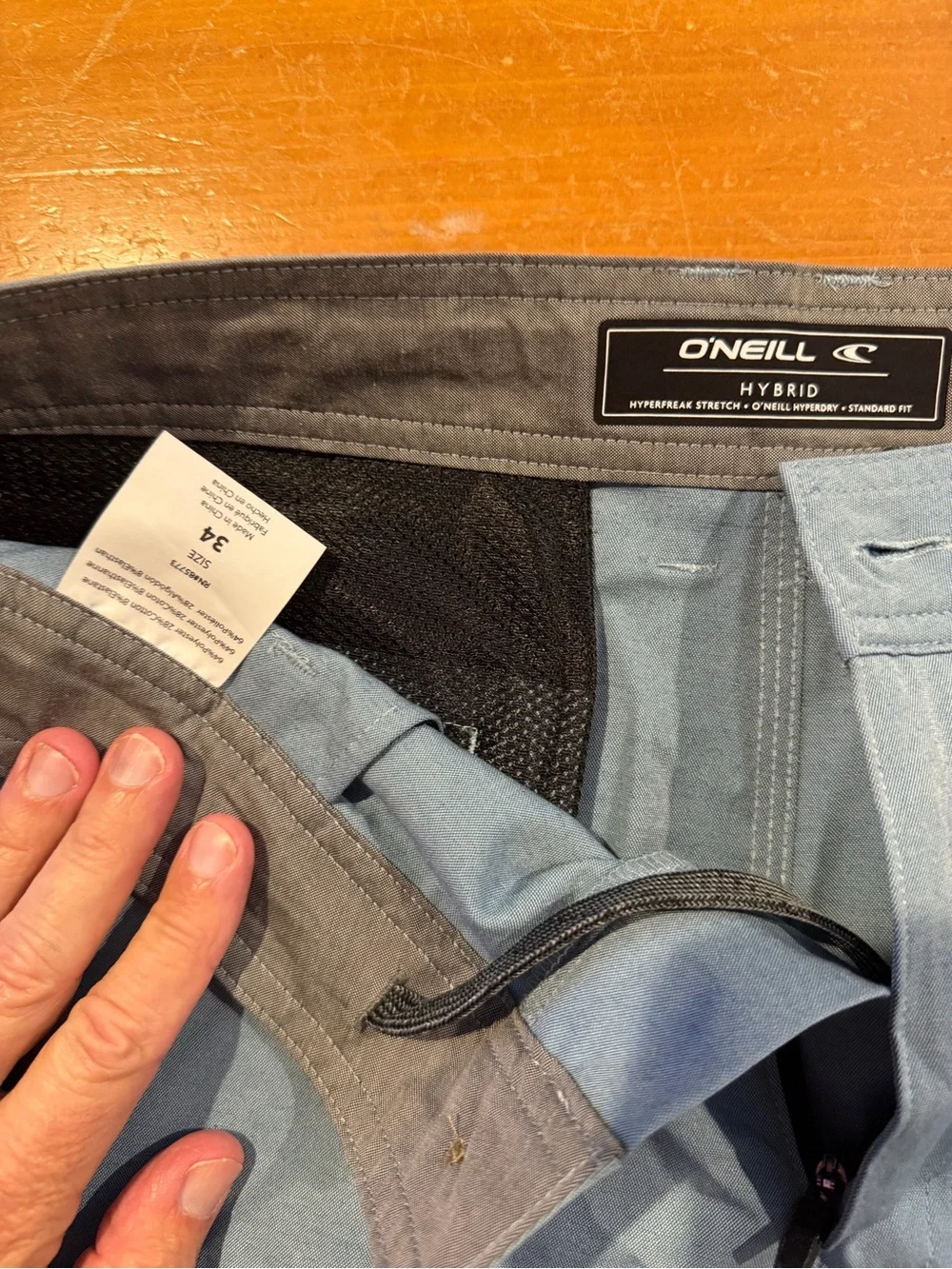 O'Neill Men's Light Blue Flat Front Chino Shorts